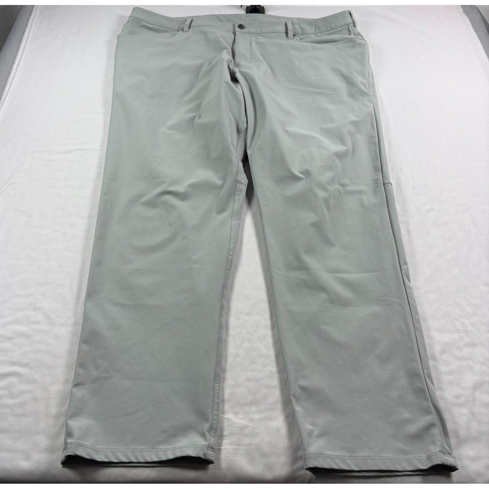 Lululemon ABC Pants Mens 46x34 Gray Chino Warpstreme Stretch Tech Golf Casual